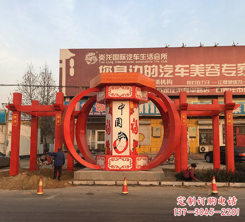 长沙城市之光不锈钢梦灯笼雕塑