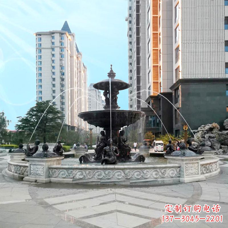 长沙城市广场欧式水景喷泉雕塑的魅力