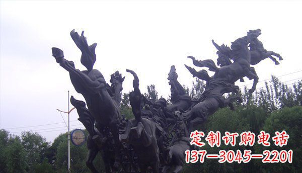 长沙城市马群广场铜雕