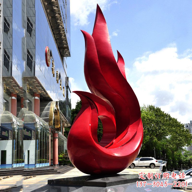 长沙抽象不锈钢凤凰雕塑雕塑艺术的精美绝伦