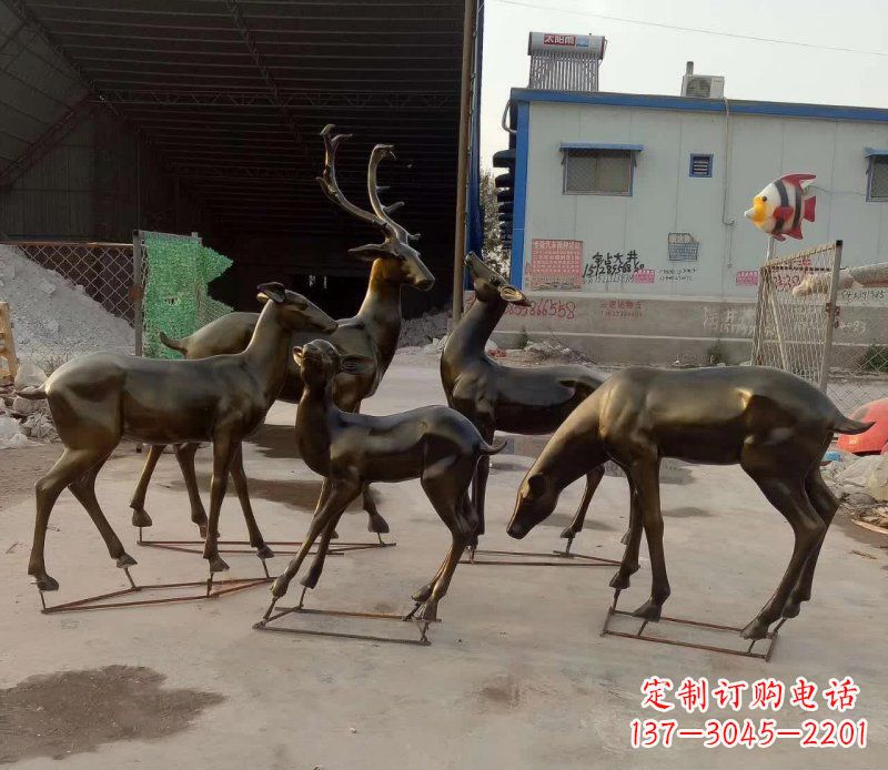 长沙鹿雕塑抽象之美