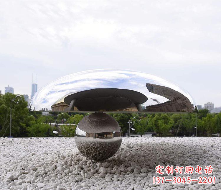 长沙创意蘑菇不锈钢雕塑