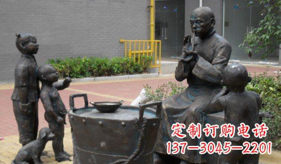 长沙糖人雕塑温暖的童年回忆