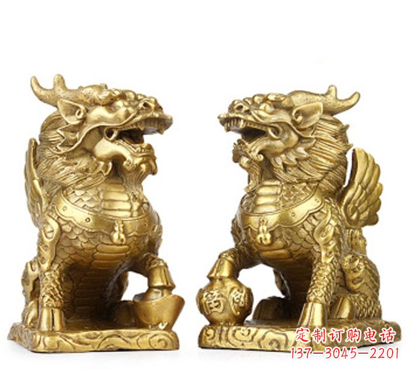 长沙纯铜麒麟雕塑