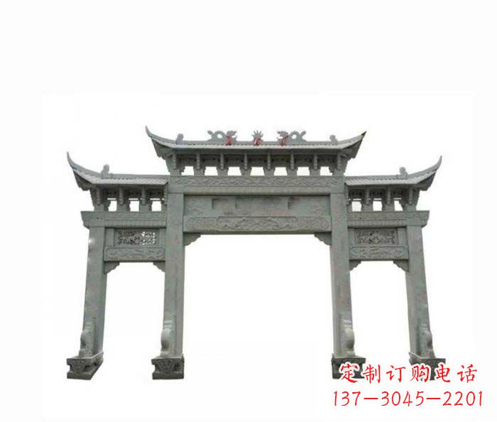 长沙牌楼上的雕塑