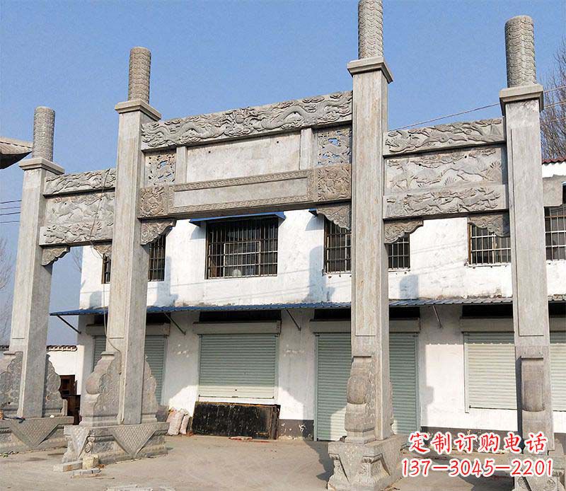 长沙石牌坊雕塑——传承中国传统文化