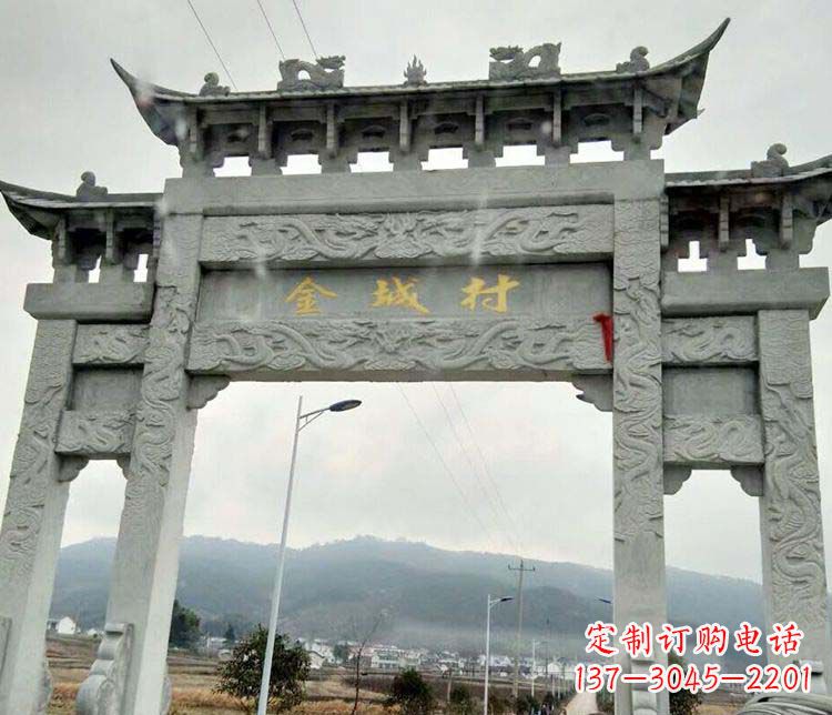 长沙该牌坊雕塑。