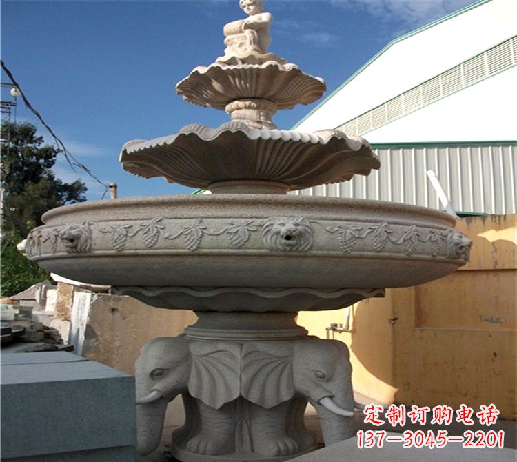 长沙雕刻出美景大钵石雕塑的天鹅