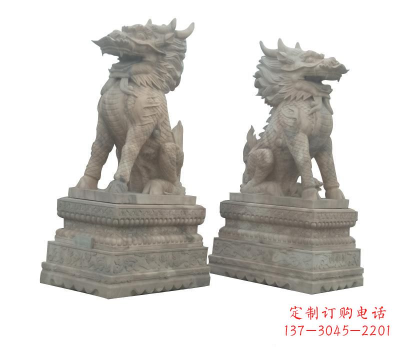 长沙大理石麒麟神秘之门的守护者