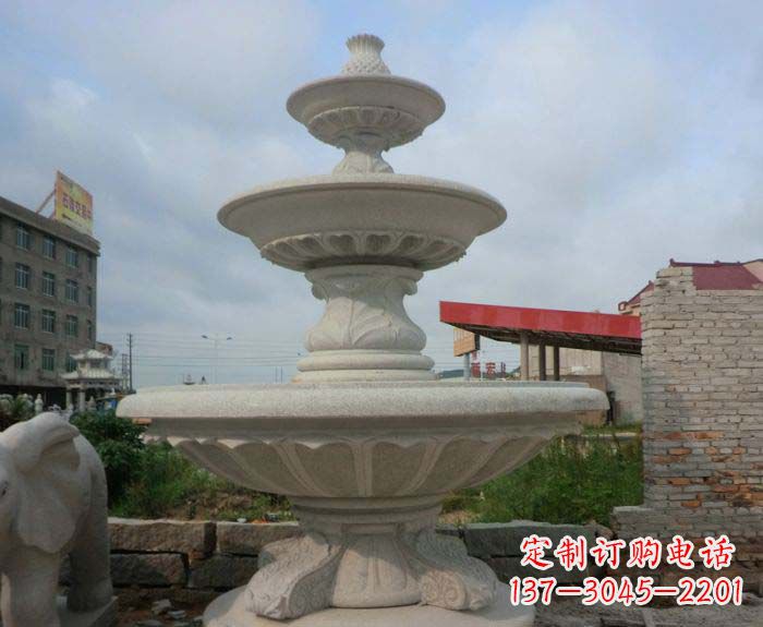 长沙喷泉雕塑灵动精致的大理石美