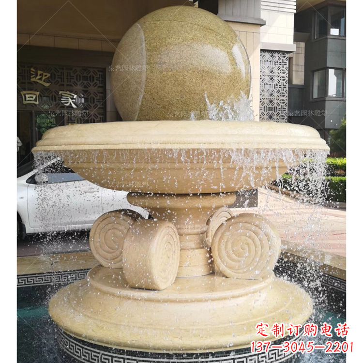 长沙大理石风水球雕塑传承古老文化的象征