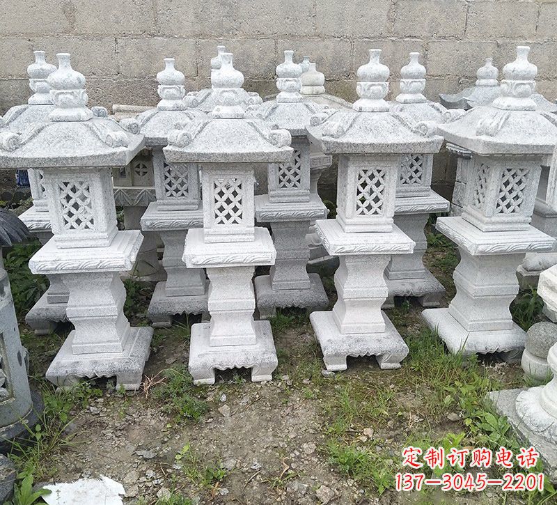 长沙精美大理石石灯雕塑