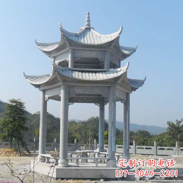 长沙高雅大理石凉亭雕塑