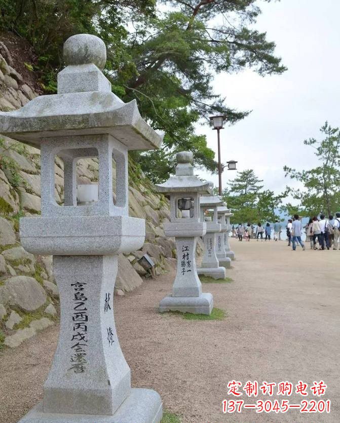 长沙精美古典大理石宫灯雕塑