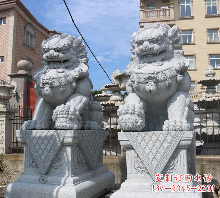 长沙大理石狮子雕塑,助您拥有完美的家居装饰