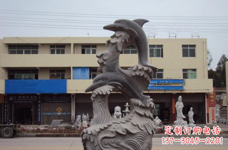 长沙大理石海豚雕塑