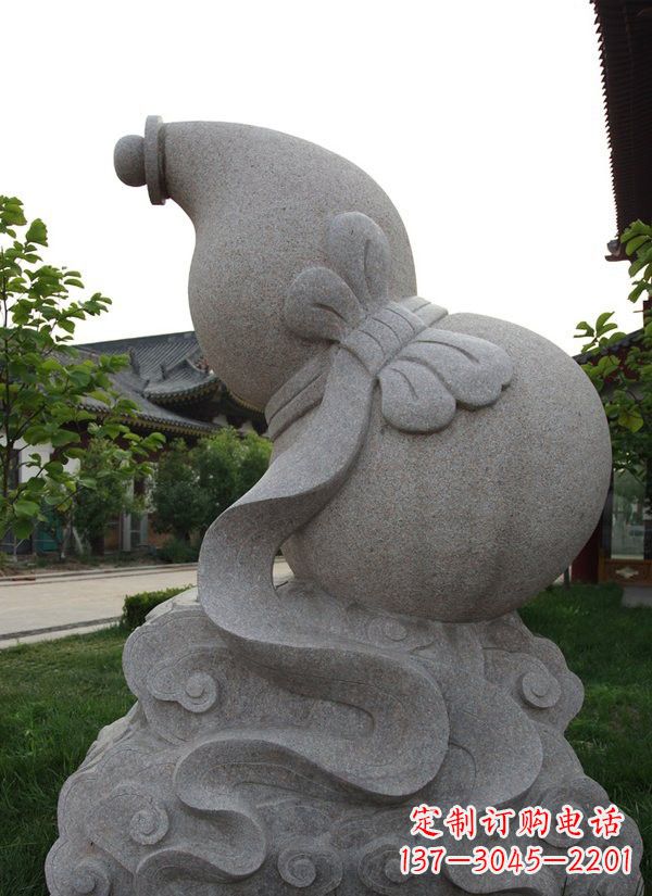 长沙中领雕塑大理石葫芦雕塑构筑完美建筑
