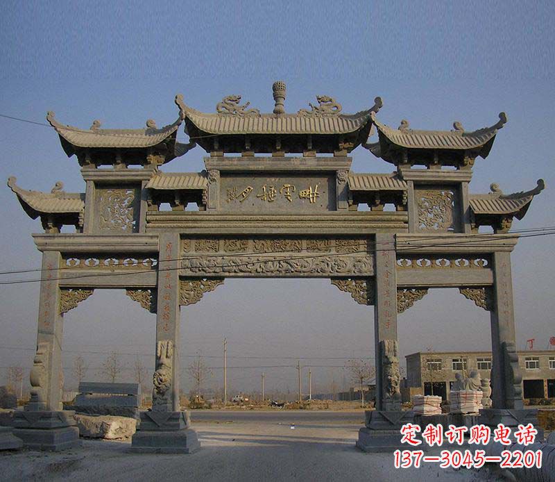 长沙大理石牌楼雕塑定制