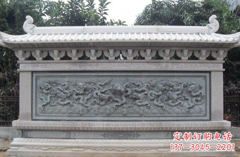 长沙大理石九龙壁雕塑