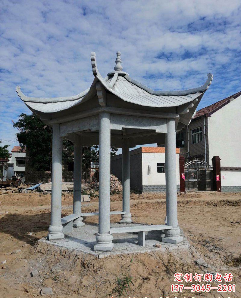 长沙典雅大理石凉亭雕塑
