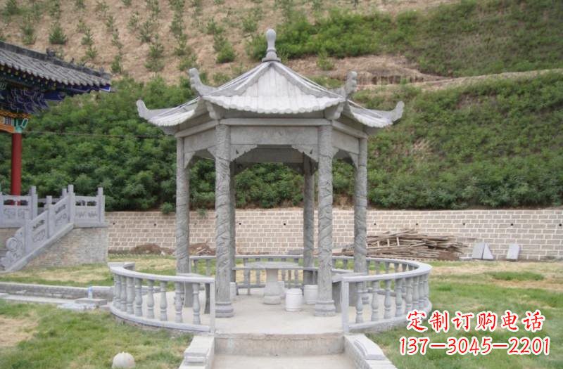 长沙精美大理石凉亭雕塑