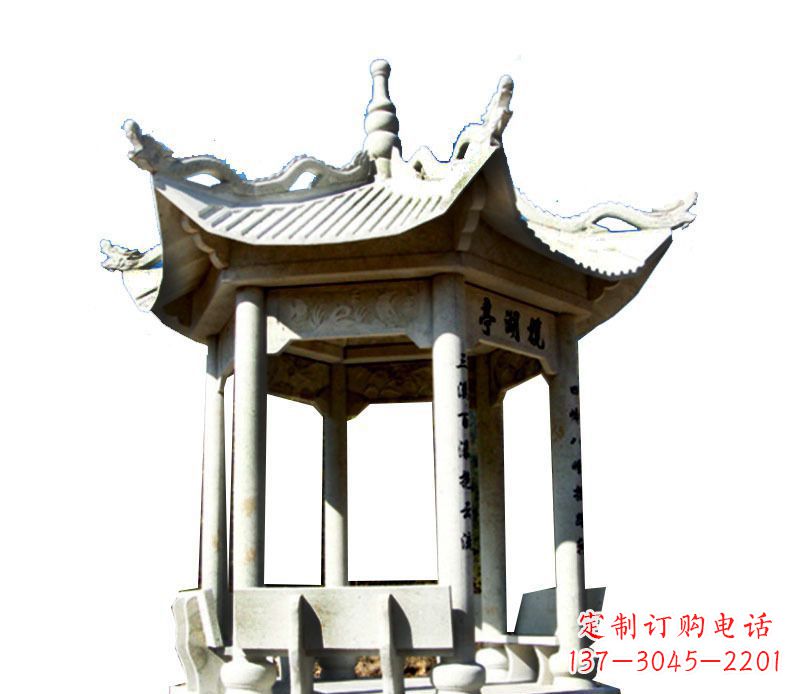 长沙大理石凉亭石雕,历史韵味浓郁