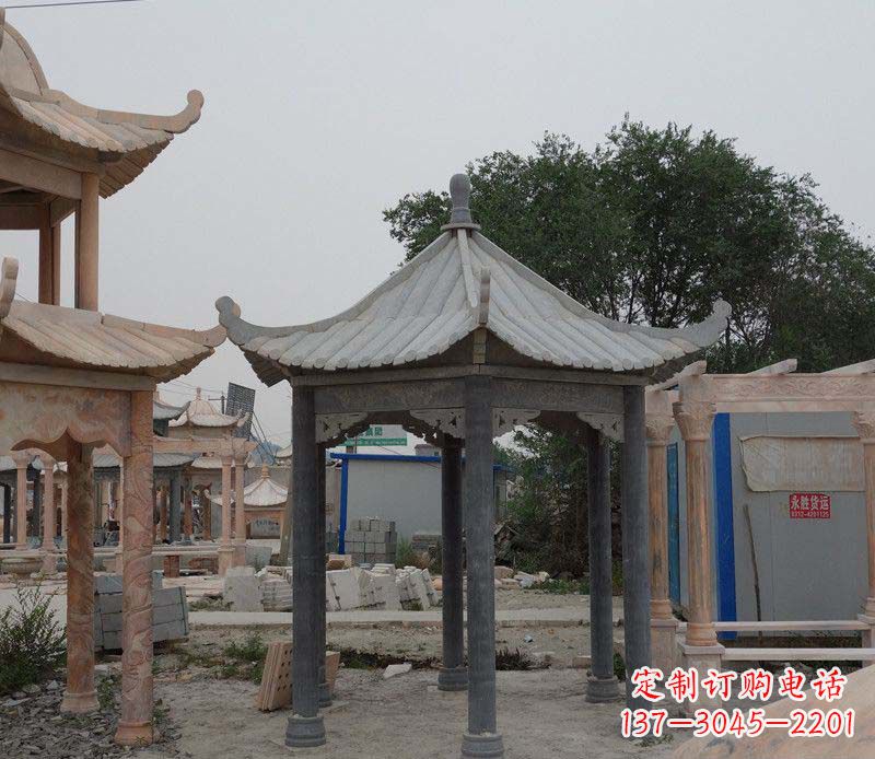 长沙大理石凉亭精美石雕