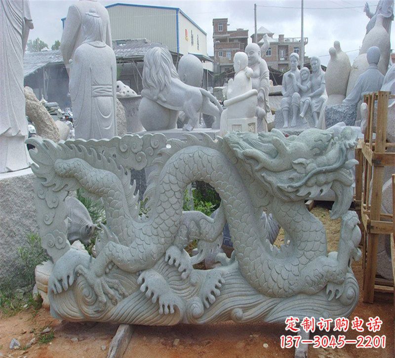 长沙大理石龙石雕传承古老文化,精雕细琢的艺术品