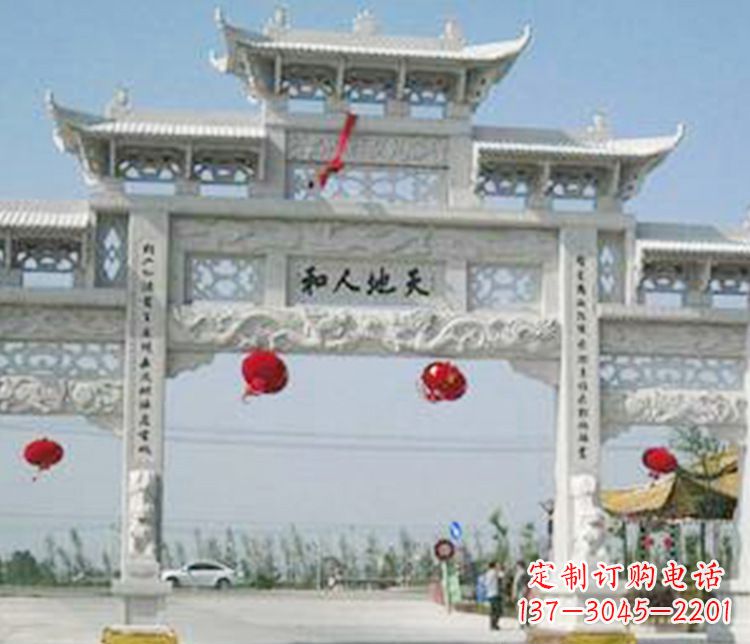 长沙牌坊石雕精美雕塑,永久传承