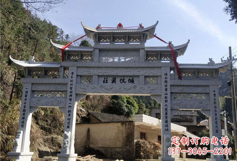 长沙大理石牌坊雕塑尊贵雕塑,永久保存