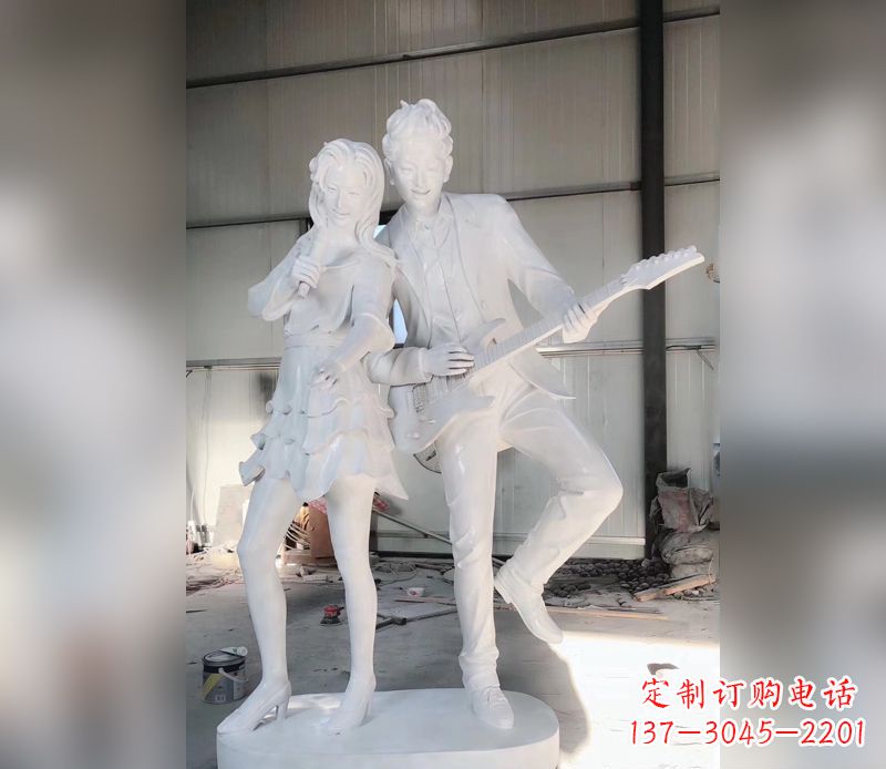 长沙精美大理石吉他雕塑