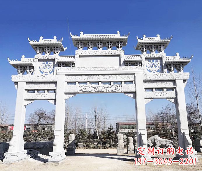 长沙大理石牌坊石雕定制