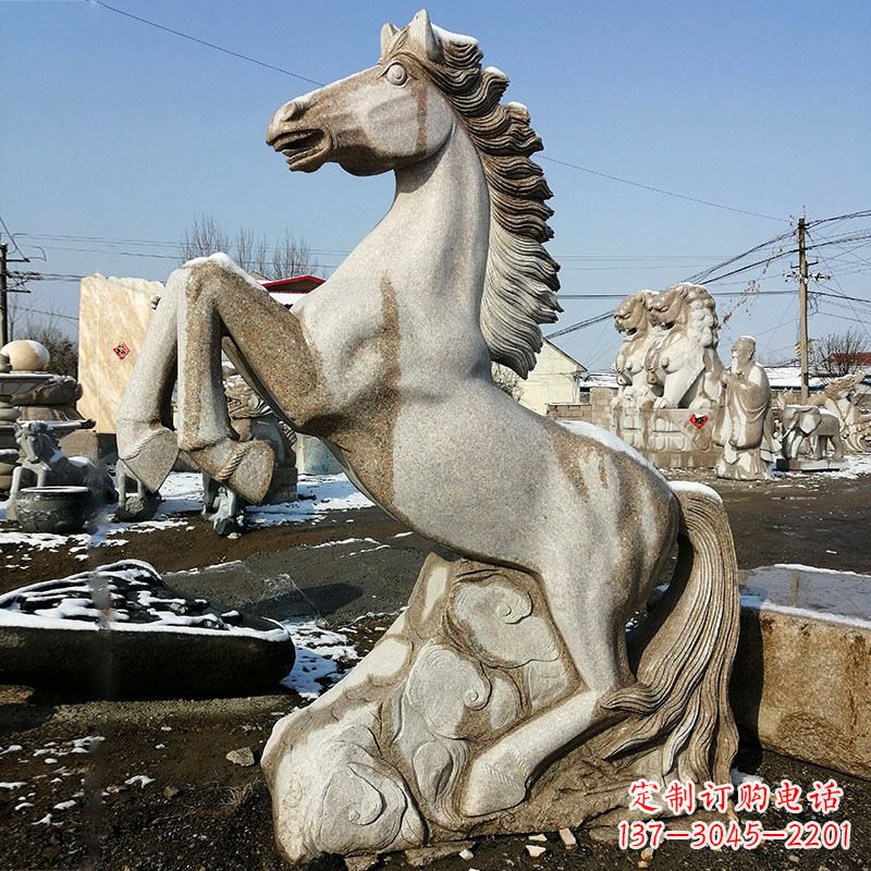 长沙大理石生肖马雕塑