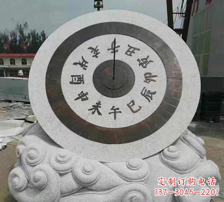长沙精美大理石十二时辰日晷雕塑