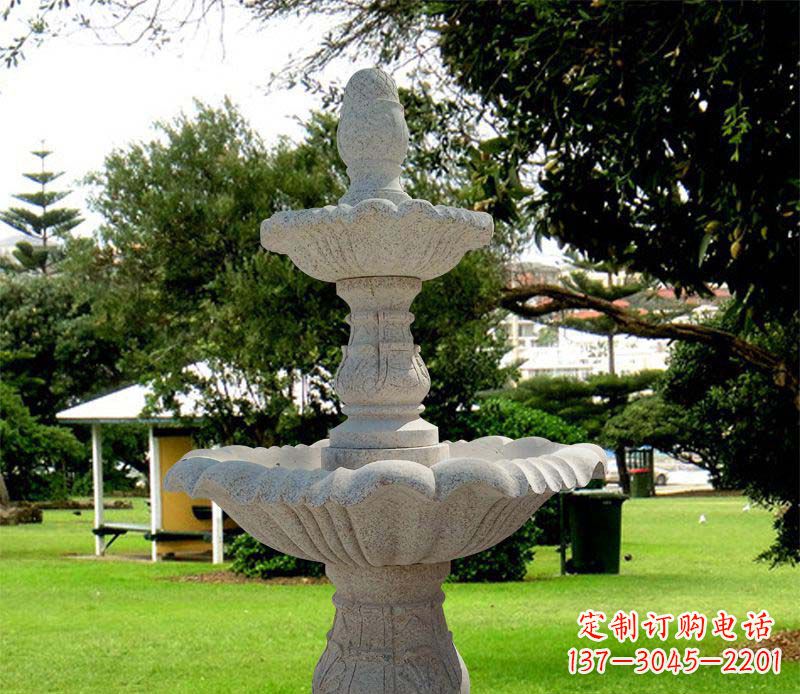 长沙大理石双层喷泉雕塑,精美绝伦