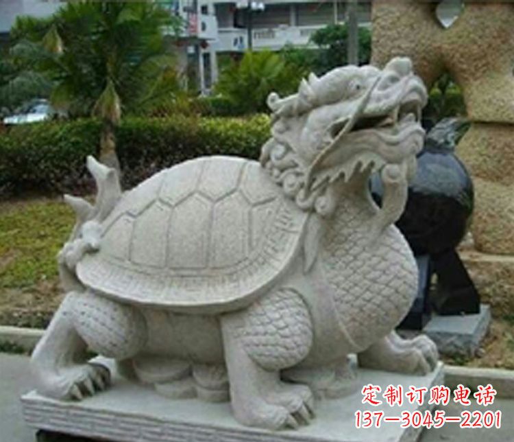 长沙大理石铜钱龙雕塑