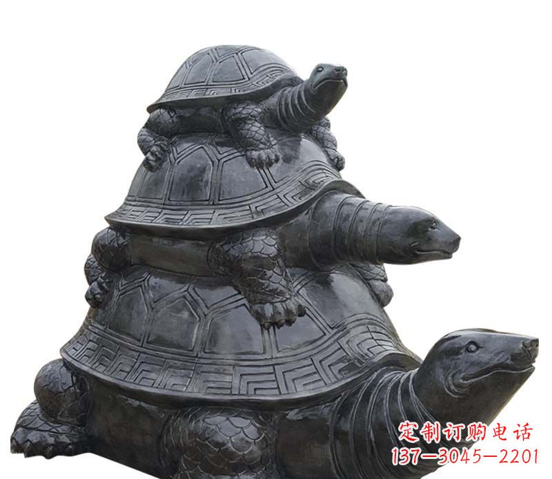 长沙高品质大理石乌龟母子石雕