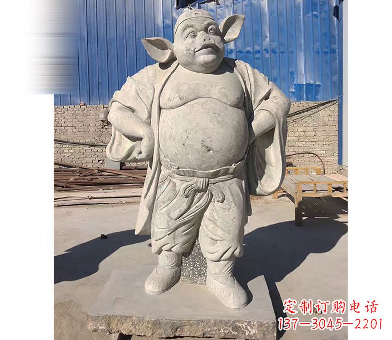 长沙大理石猪八戒雕塑