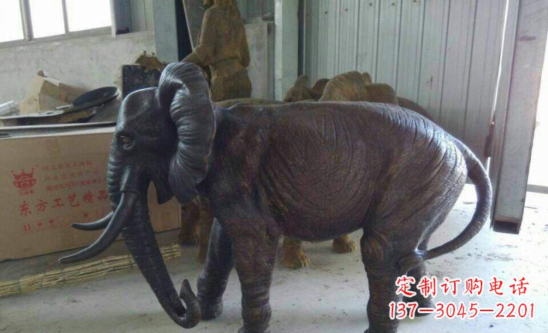 长沙大象铜雕广场动物雕塑