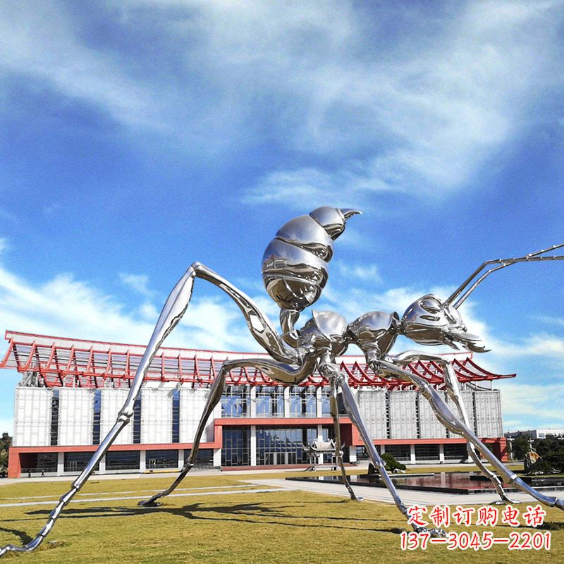 长沙大型不锈钢蚂蚁雕塑