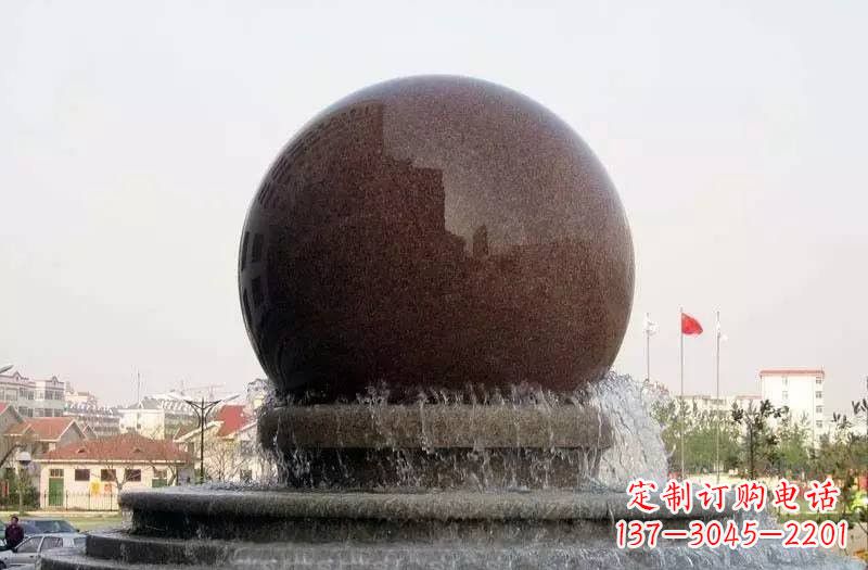 长沙大型风水球喷泉石雕