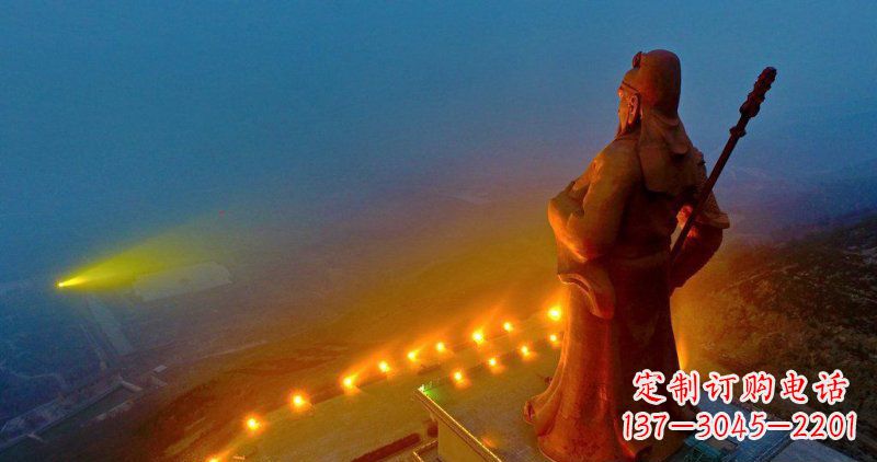 长沙精美关公雕塑 林景观玻璃钢雕塑
