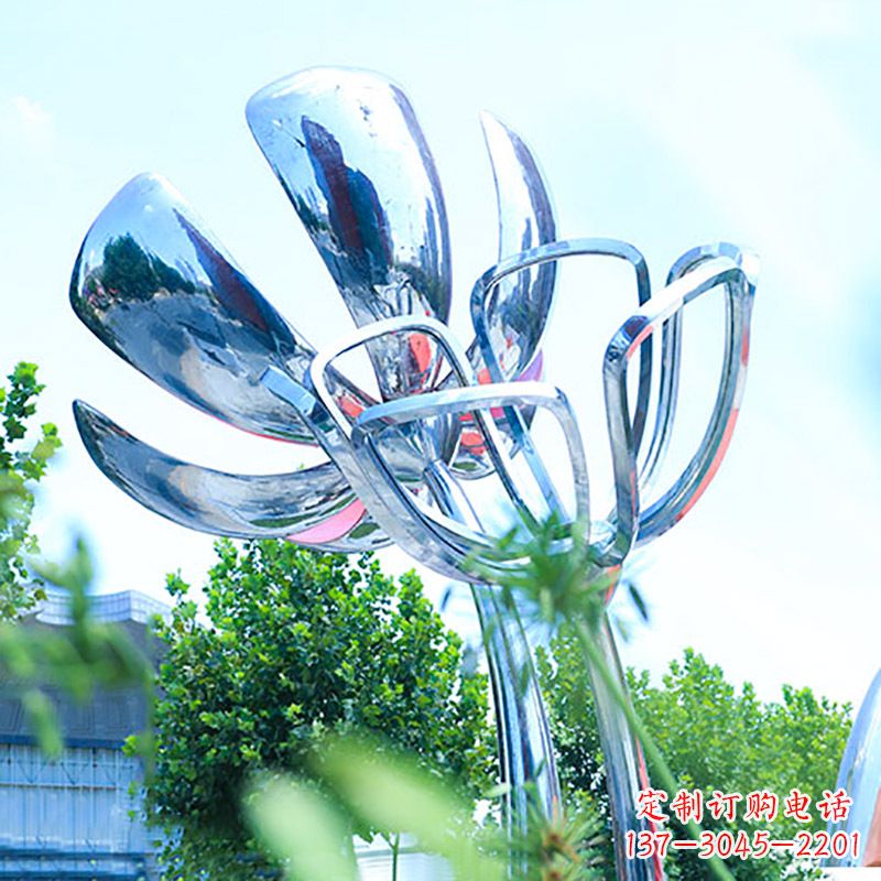 长沙精美不锈钢玫瑰雕塑