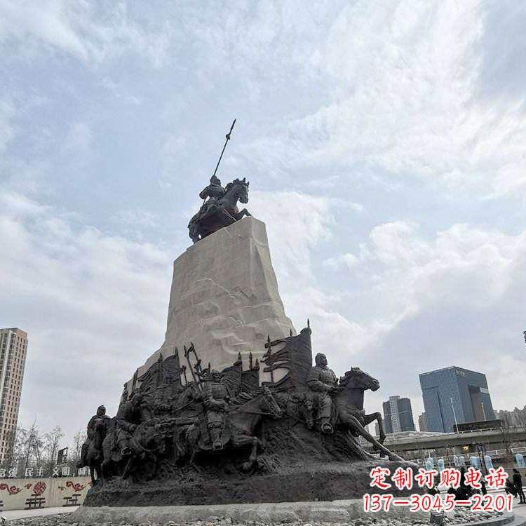 长沙精美西汉名将石雕像——荣耀霍去病