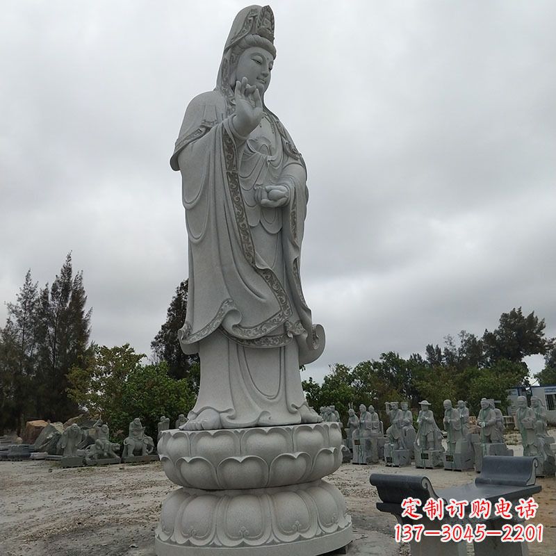 长沙高端青石观音雕塑