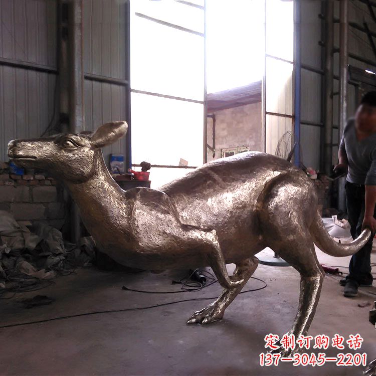 长沙精美袋鼠纯铜雕塑