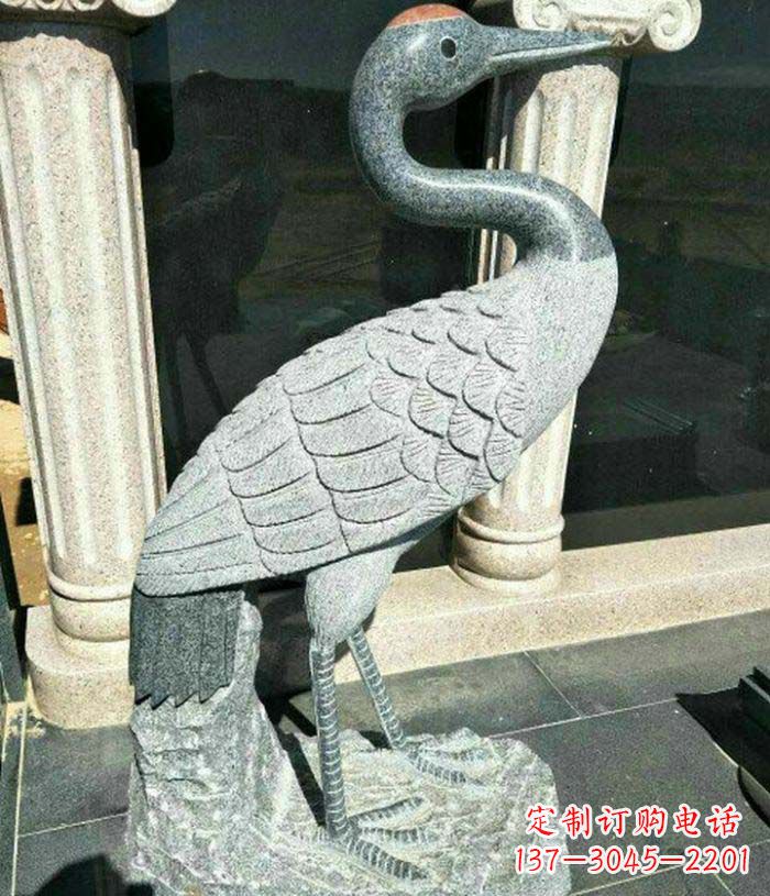 长沙传统工艺精雕丹顶鹤雕塑