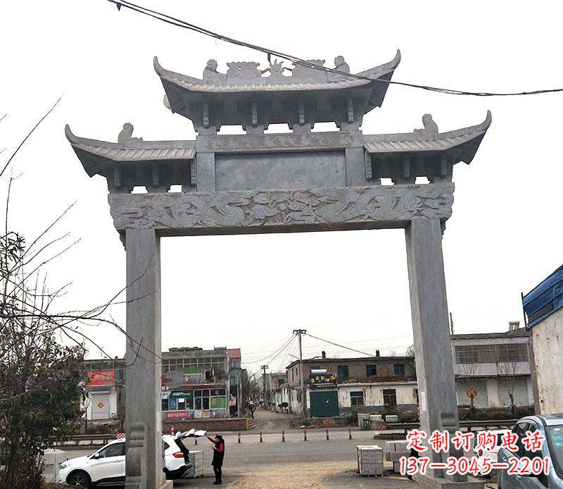 长沙精美大理石牌坊石雕