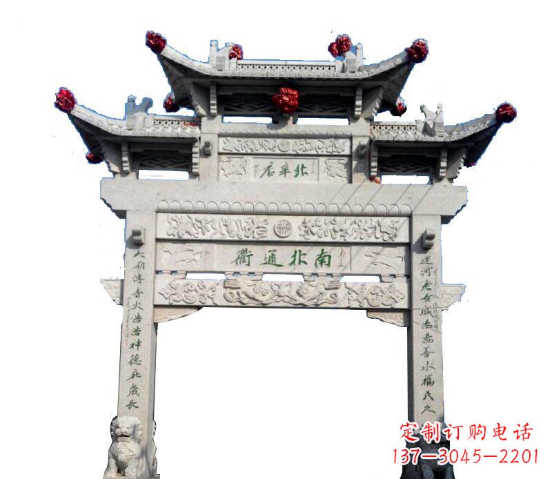 长沙精美石牌坊雕塑