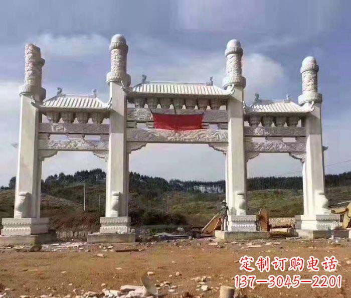 长沙道路大理石牌坊 (2)
